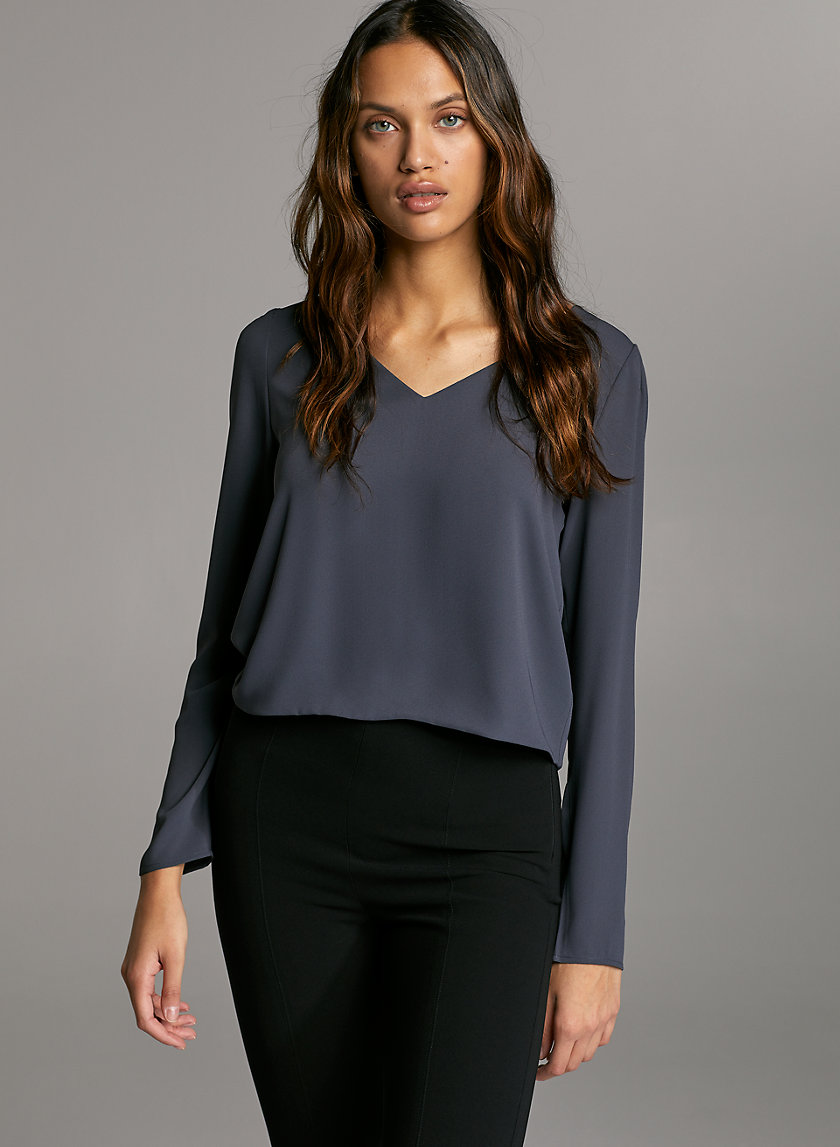 MURPHY LONGSLEEVE - Long-sleeve, V-neck blouse MURPHY LONGSLEEVE - Long-sleeve, V-neck blouse