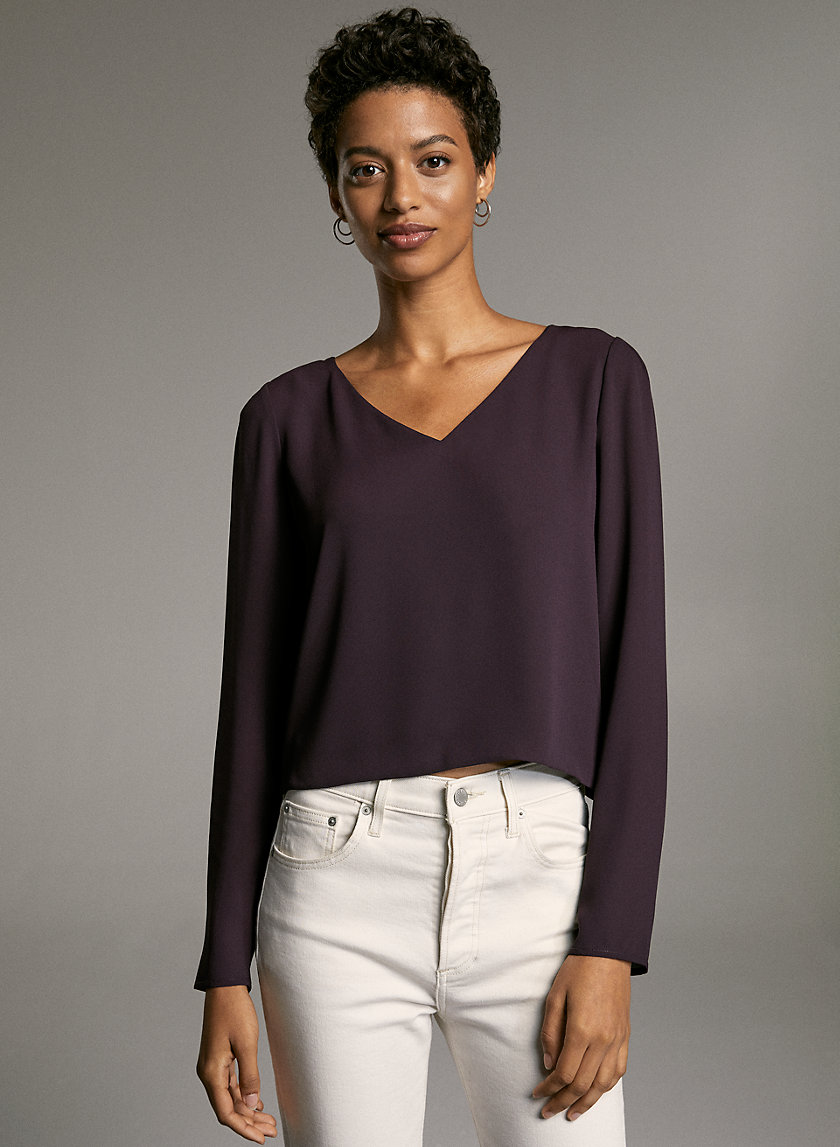 MURPHY LONGSLEEVE - Long-sleeve, V-neck blouse MURPHY LONGSLEEVE - Long-sleeve, V-neck blouse