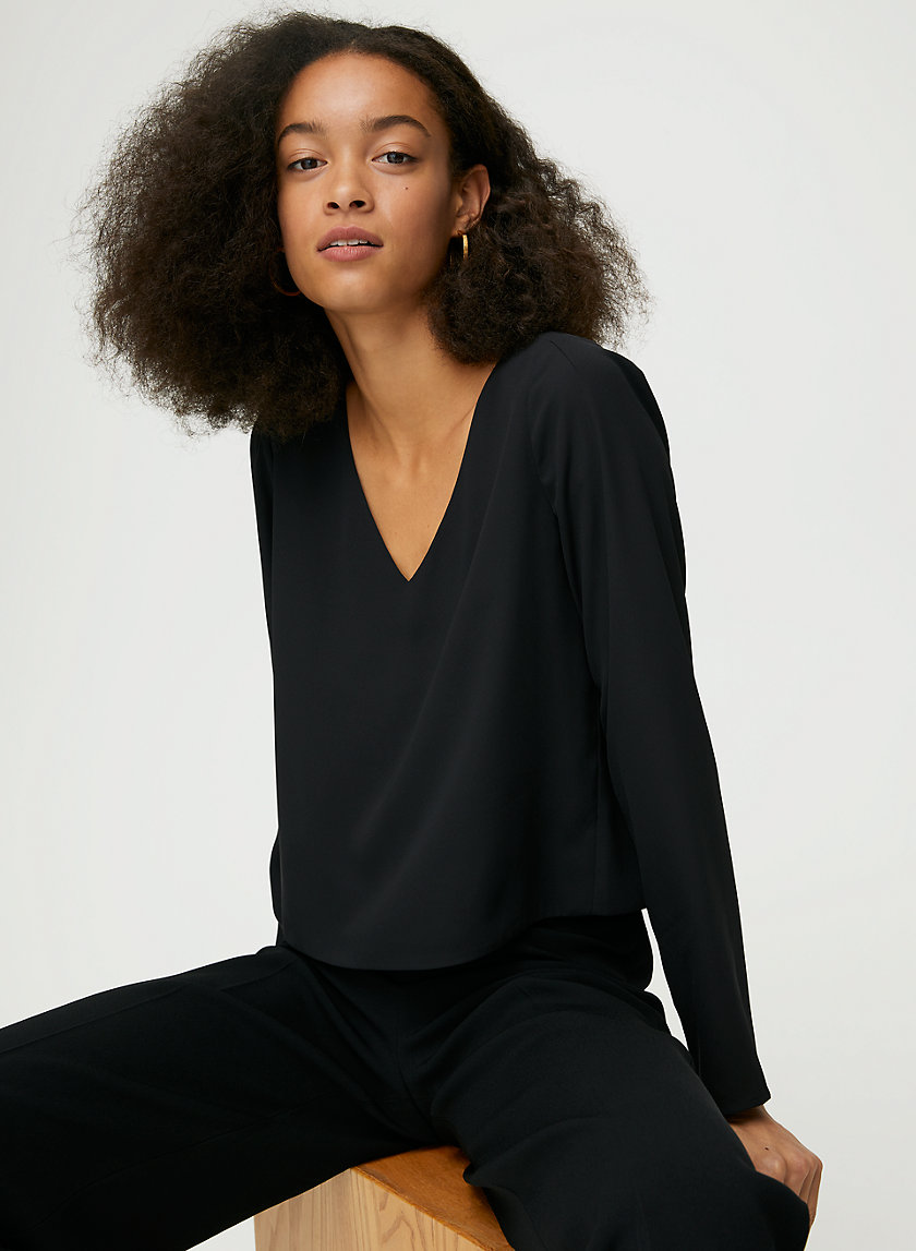 MURPHY LONGSLEEVE - Long-sleeve, V-neck blouse MURPHY LONGSLEEVE - Long-sleeve, V-neck blouse