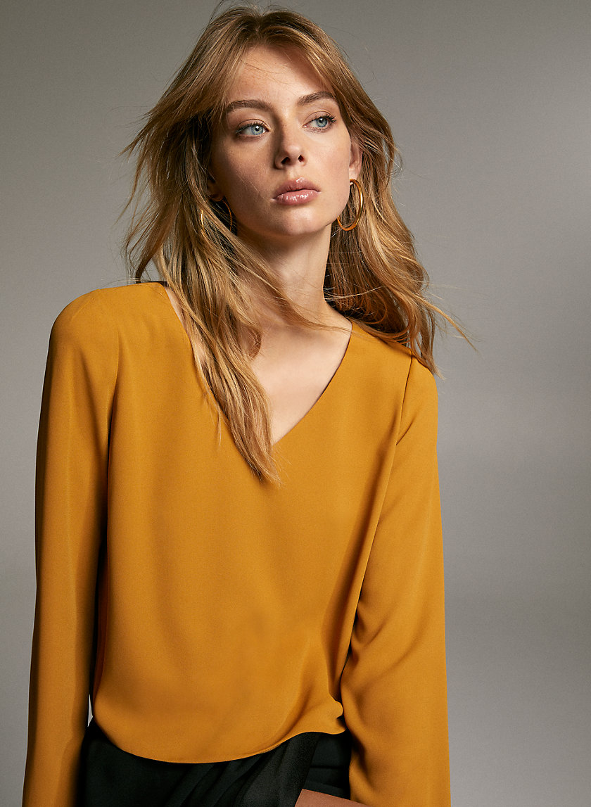 MURPHY LONGSLEEVE - Long-sleeve, V-neck blouse MURPHY LONGSLEEVE - Long-sleeve, V-neck blouse
