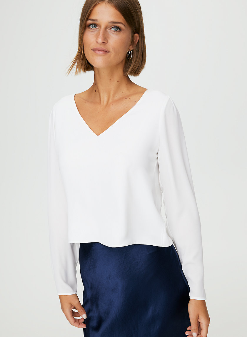 MURPHY LONGSLEEVE - Long-sleeve, V-neck blouse MURPHY LONGSLEEVE - Long-sleeve, V-neck blouse