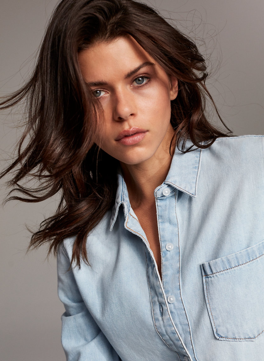THE EX BOYFRIEND SHIRT - Button-down denim shirt THE EX BOYFRIEND SHIRT - Button-down denim shirt