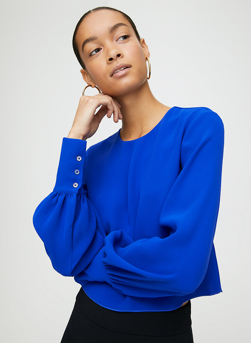 PARSONS BLOUSE - Cropped long-sleeve blouse PARSONS BLOUSE - Cropped long-sleeve blouse
