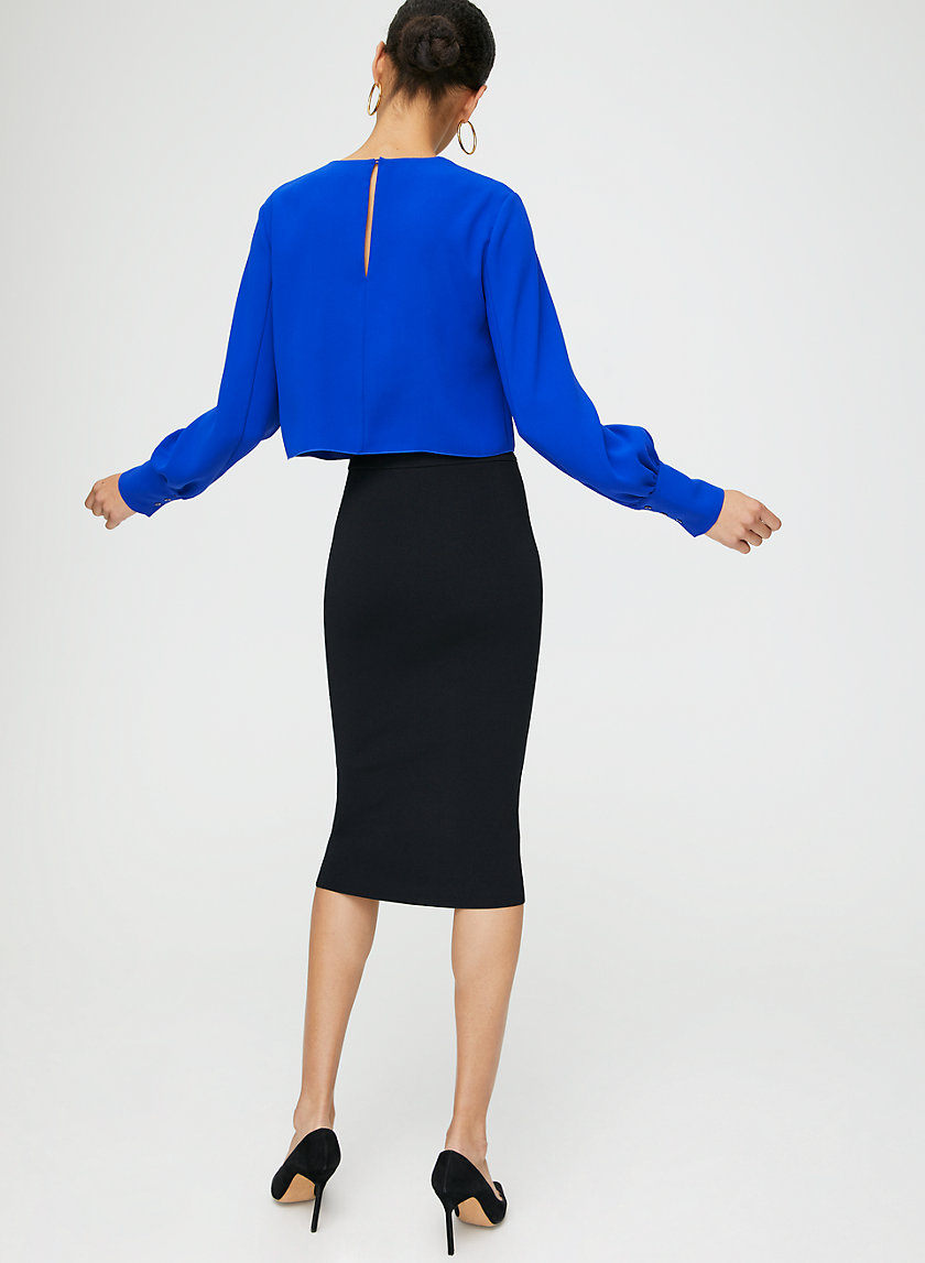 PARSONS BLOUSE - Cropped long-sleeve blouse PARSONS BLOUSE - Cropped long-sleeve blouse