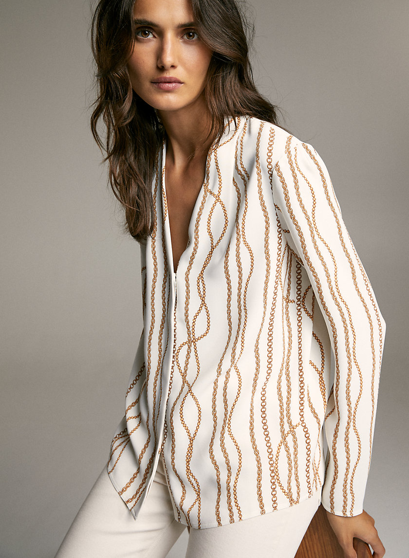 POWER BLOUSE - Satin long-sleeve blouse POWER BLOUSE - Satin long-sleeve blouse