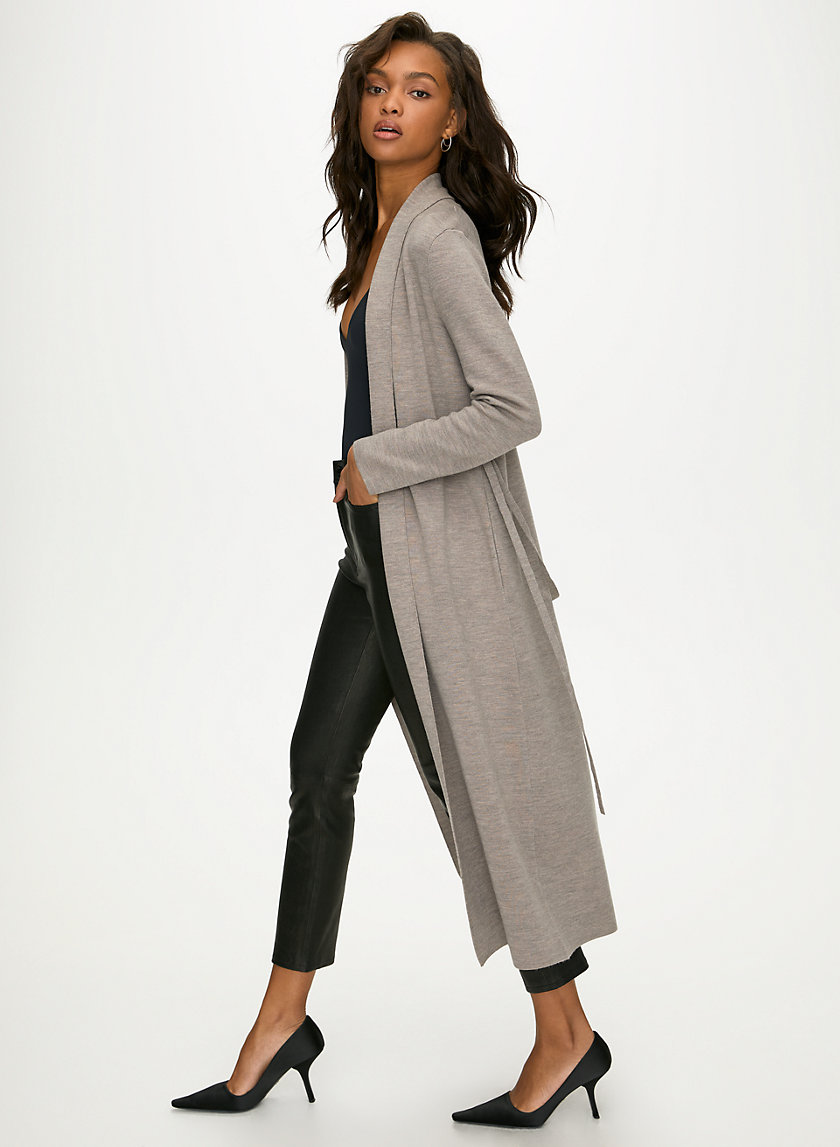 KIRBY SWEATER - Lightweight, belted cardigan KIRBY SWEATER - Lightweight, belted cardigan