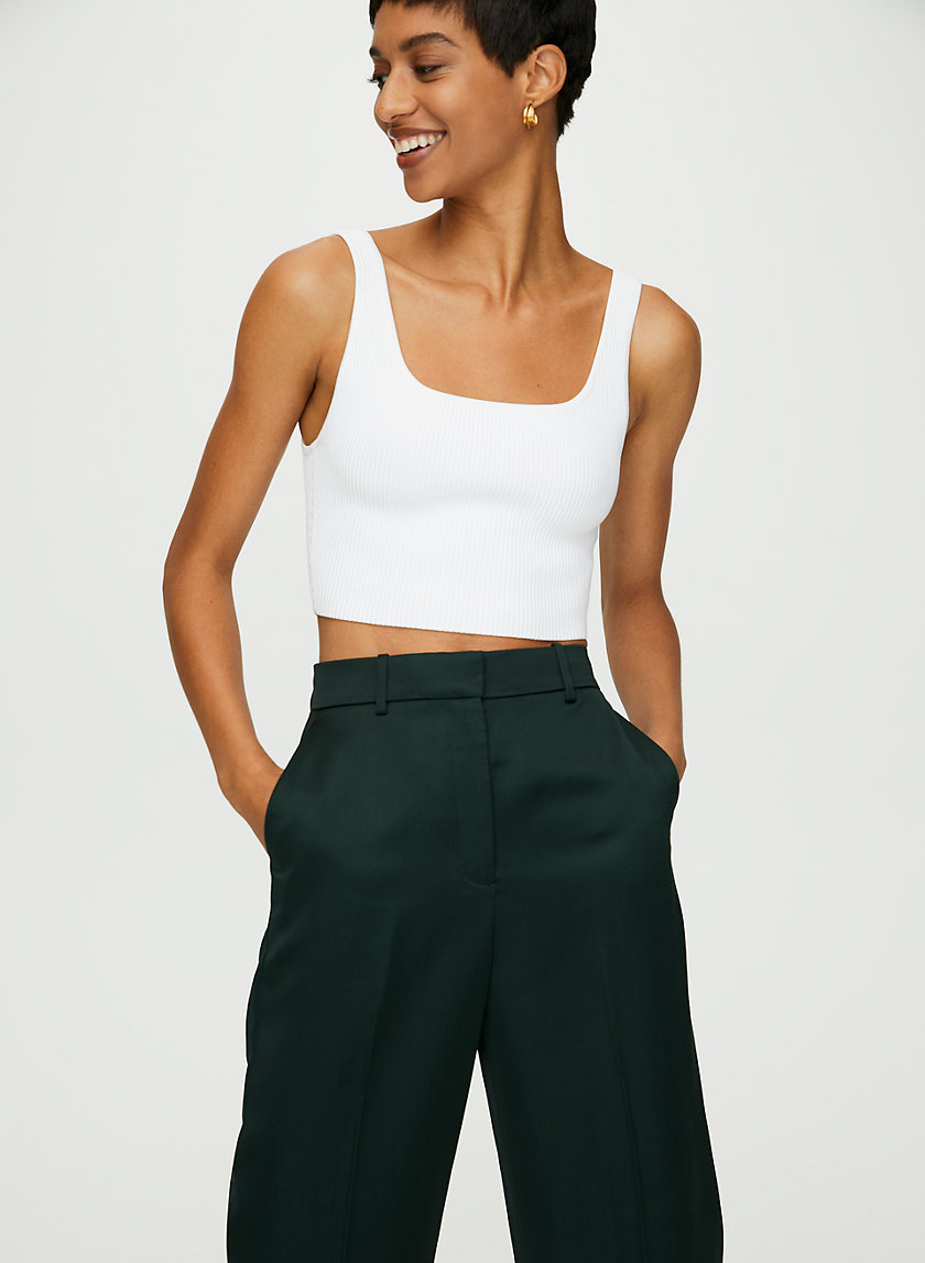 SCULPT KNIT TANK (ARJUN KNIT TOP) - Cropped, ribbed tank top SCULPT KNIT TANK (ARJUN KNIT TOP) - Cropped, ribbed tank top
