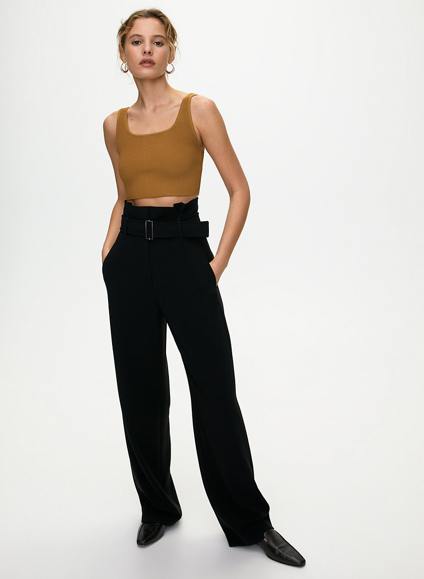 SCULPT KNIT TANK (ARJUN KNIT TOP) - Cropped, ribbed tank top SCULPT KNIT TANK (ARJUN KNIT TOP) - Cropped, ribbed tank top