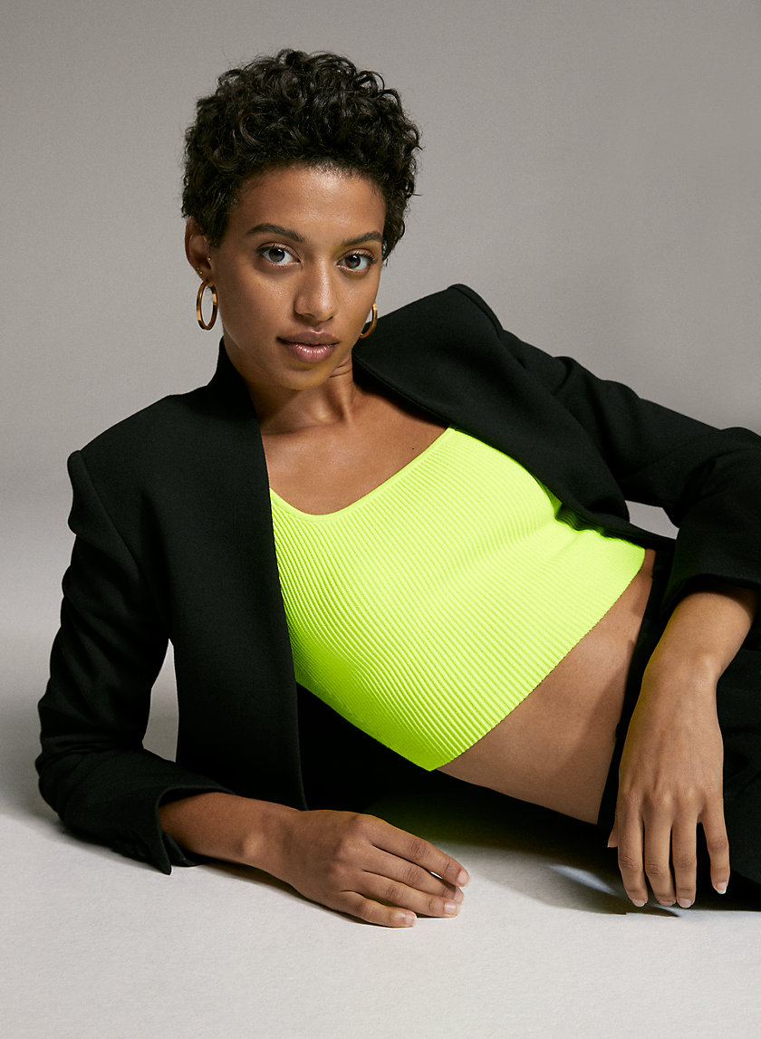 SCULPT KNIT TANK (ARJUN KNIT TOP) - Cropped, ribbed tank top SCULPT KNIT TANK (ARJUN KNIT TOP) - Cropped, ribbed tank top
