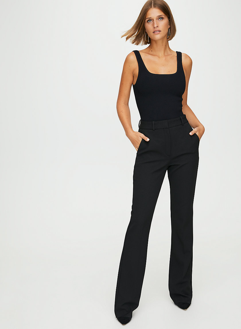 SCULPT KNIT LONG TANK (ARJUN LONG KNIT TOP) - Ribbed, knit tank top SCULPT KNIT LONG TANK (ARJUN LONG KNIT TOP) - Ribbed, knit tank top