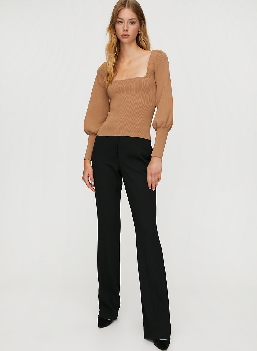 GIDEON SCULPT KNIT SWEATER - Square-neck sweater GIDEON SCULPT KNIT SWEATER - Square-neck sweater