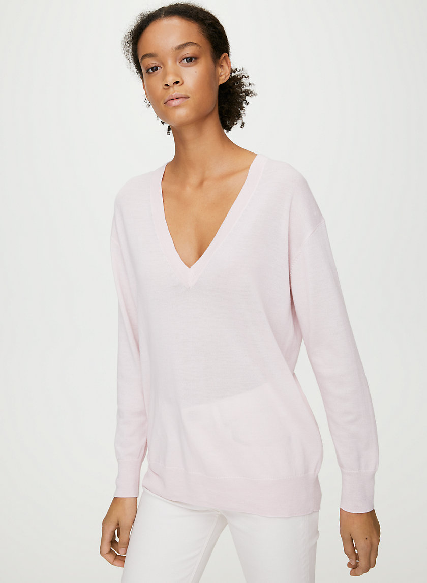 DECLAN SWEATER - V-neck merino-wool sweater DECLAN SWEATER - V-neck merino-wool sweater