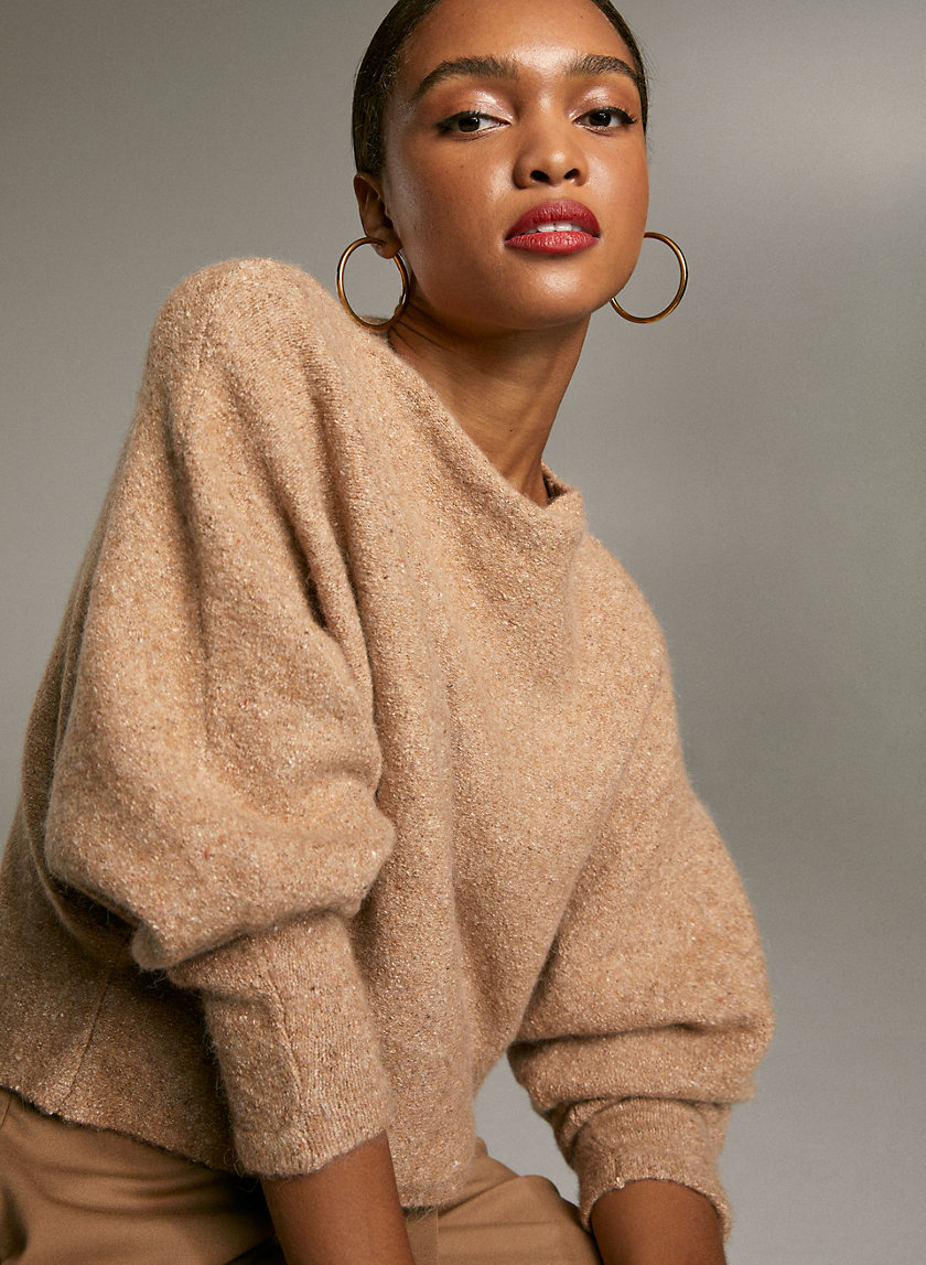 ZAHA MOCKNECK - Relaxed wool sweater ZAHA MOCKNECK - Relaxed wool sweater