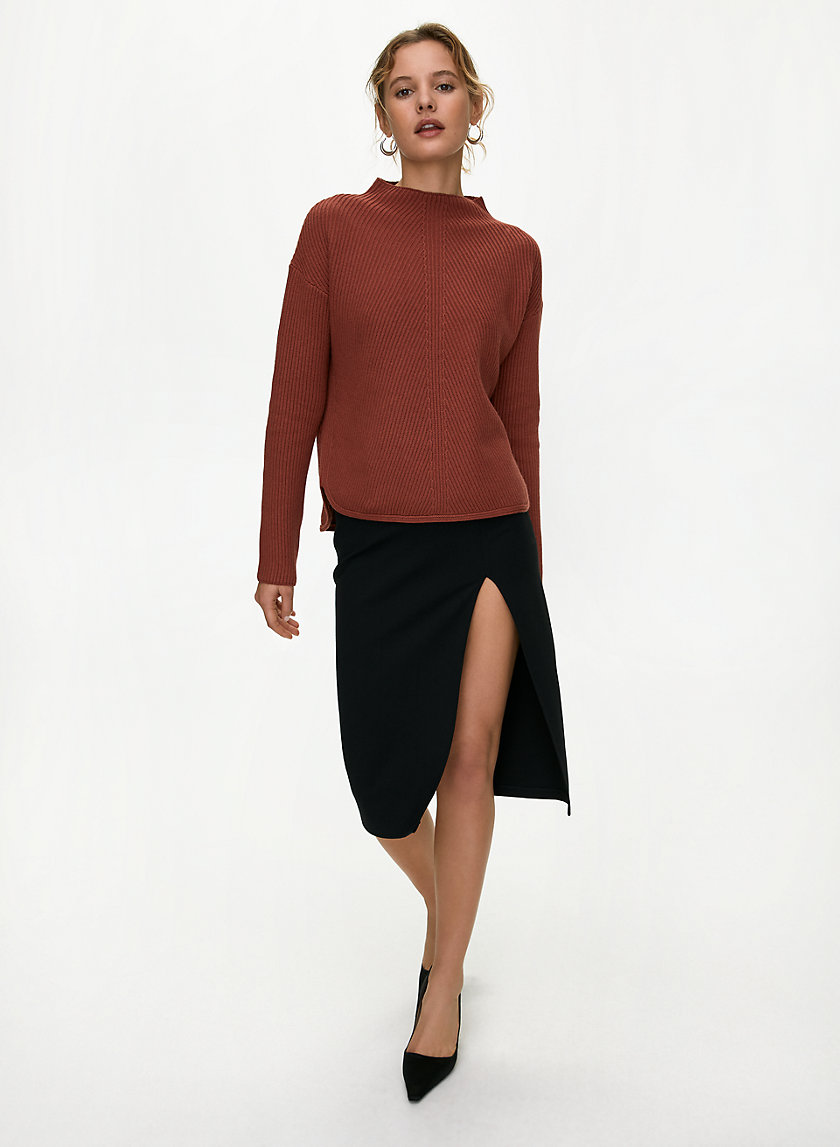 CHALMERS SWEATER - Mock-neck wool sweater CHALMERS SWEATER - Mock-neck wool sweater
