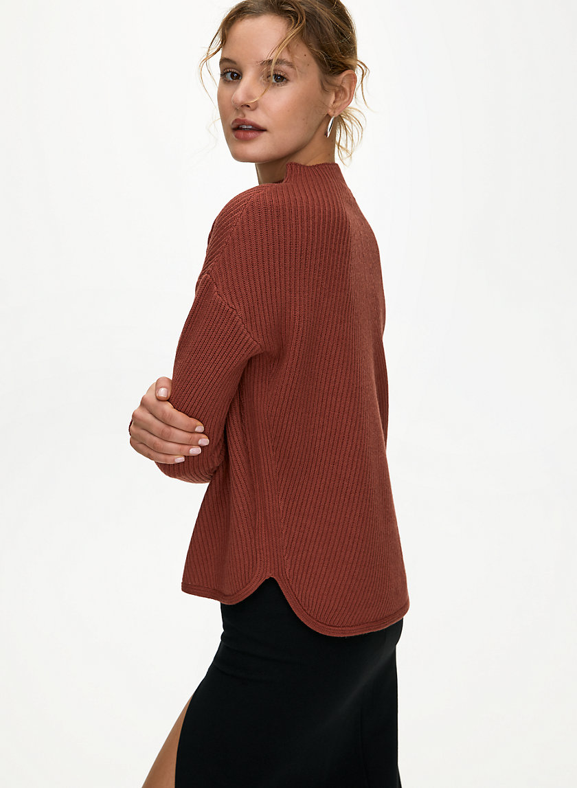 CHALMERS SWEATER - Mock-neck wool sweater CHALMERS SWEATER - Mock-neck wool sweater