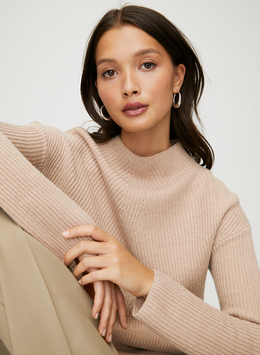 CHALMERS SWEATER - Mock-neck wool sweater CHALMERS SWEATER - Mock-neck wool sweater