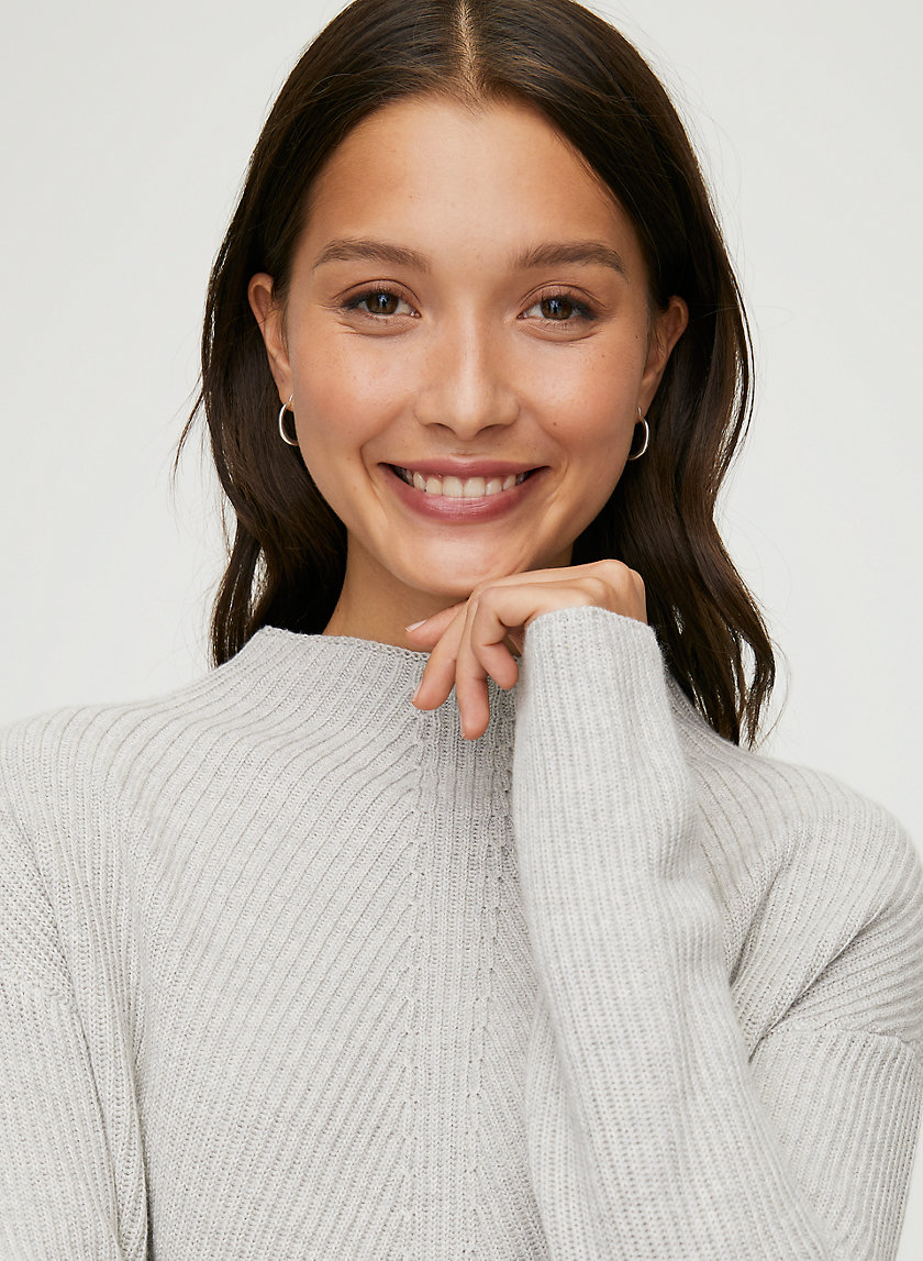 CHALMERS SWEATER - Mock-neck wool sweater CHALMERS SWEATER - Mock-neck wool sweater