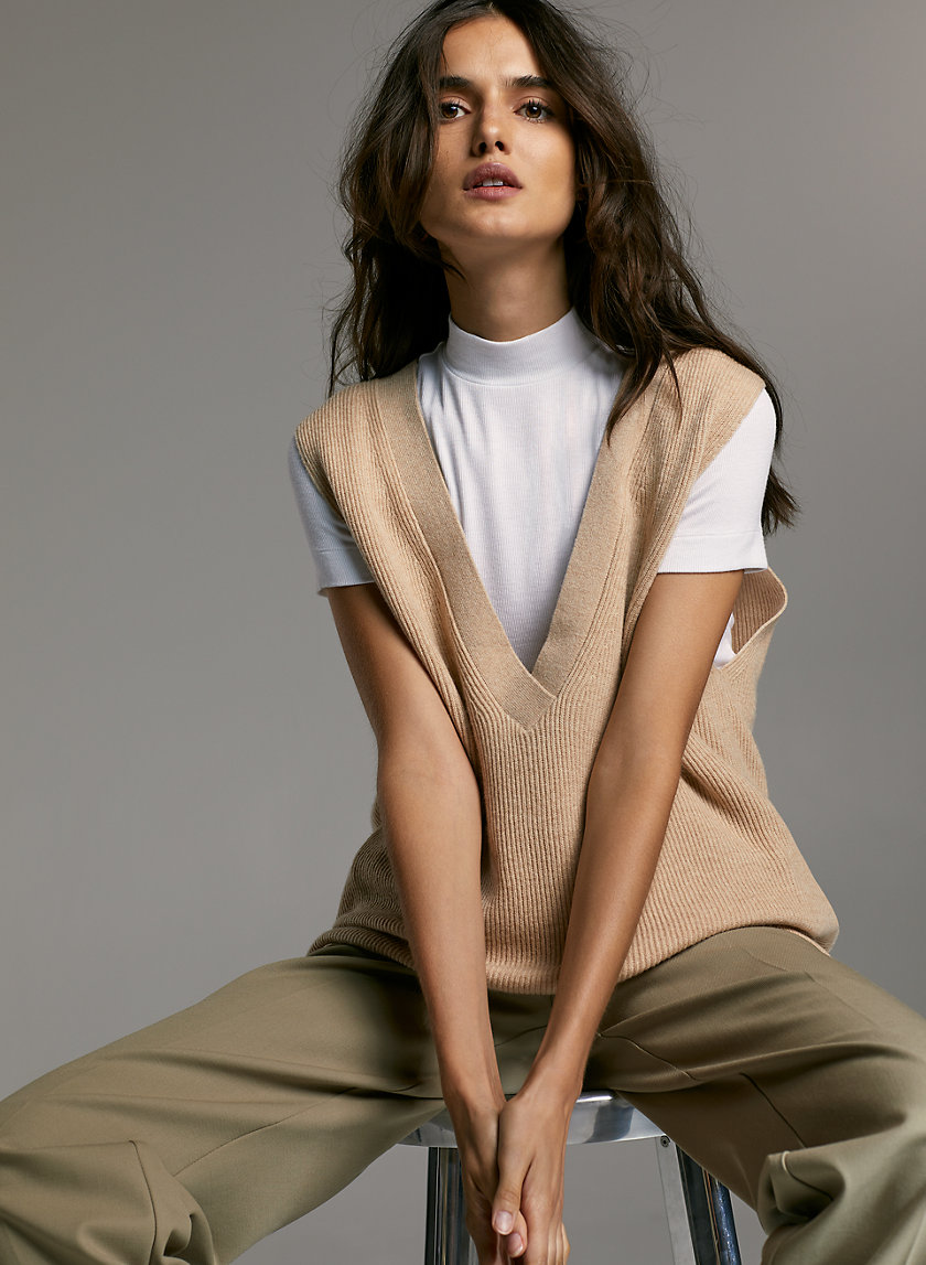 SIDNEY VEST - Deep V-neck sweater vest SIDNEY VEST - Deep V-neck sweater vest