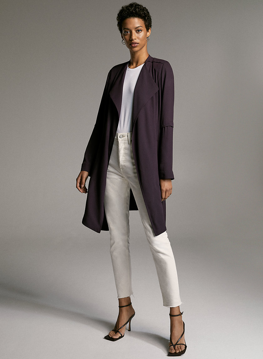 FLOWY TRENCH COAT - Flowy modern trench coat FLOWY TRENCH COAT - Flowy modern trench coat