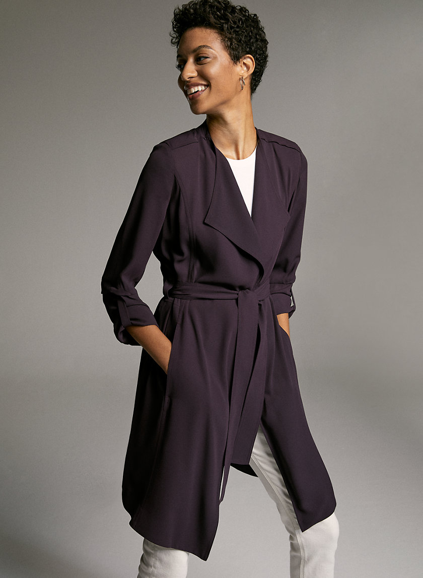 Babaton FLOWY TRENCH COAT Aritzia US