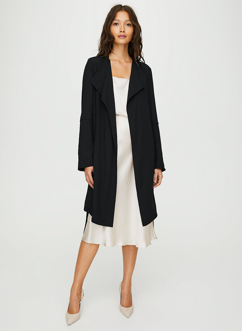 FLOWY TRENCH COAT - Flowy modern trench coat FLOWY TRENCH COAT - Flowy modern trench coat