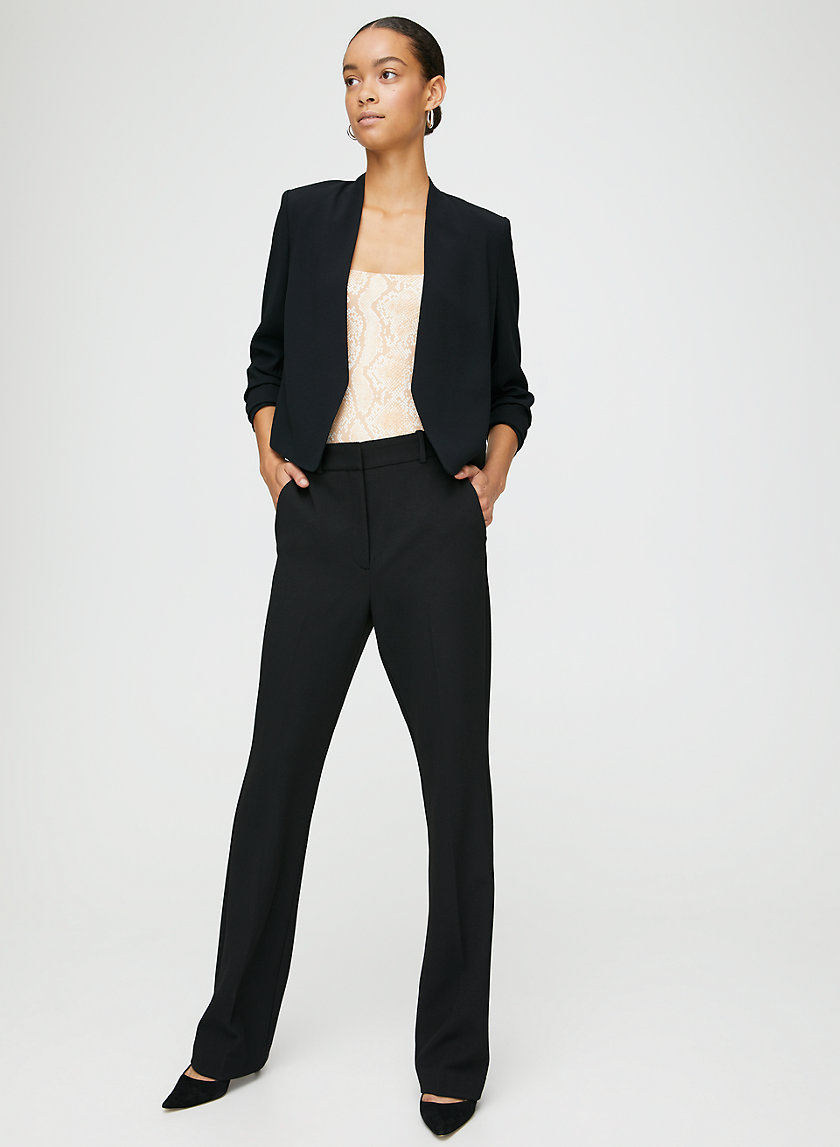 POWER SHORT BLAZER - Cropped, 3/4 rolled sleeve blazer POWER SHORT BLAZER - Cropped, 3/4 rolled sleeve blazer