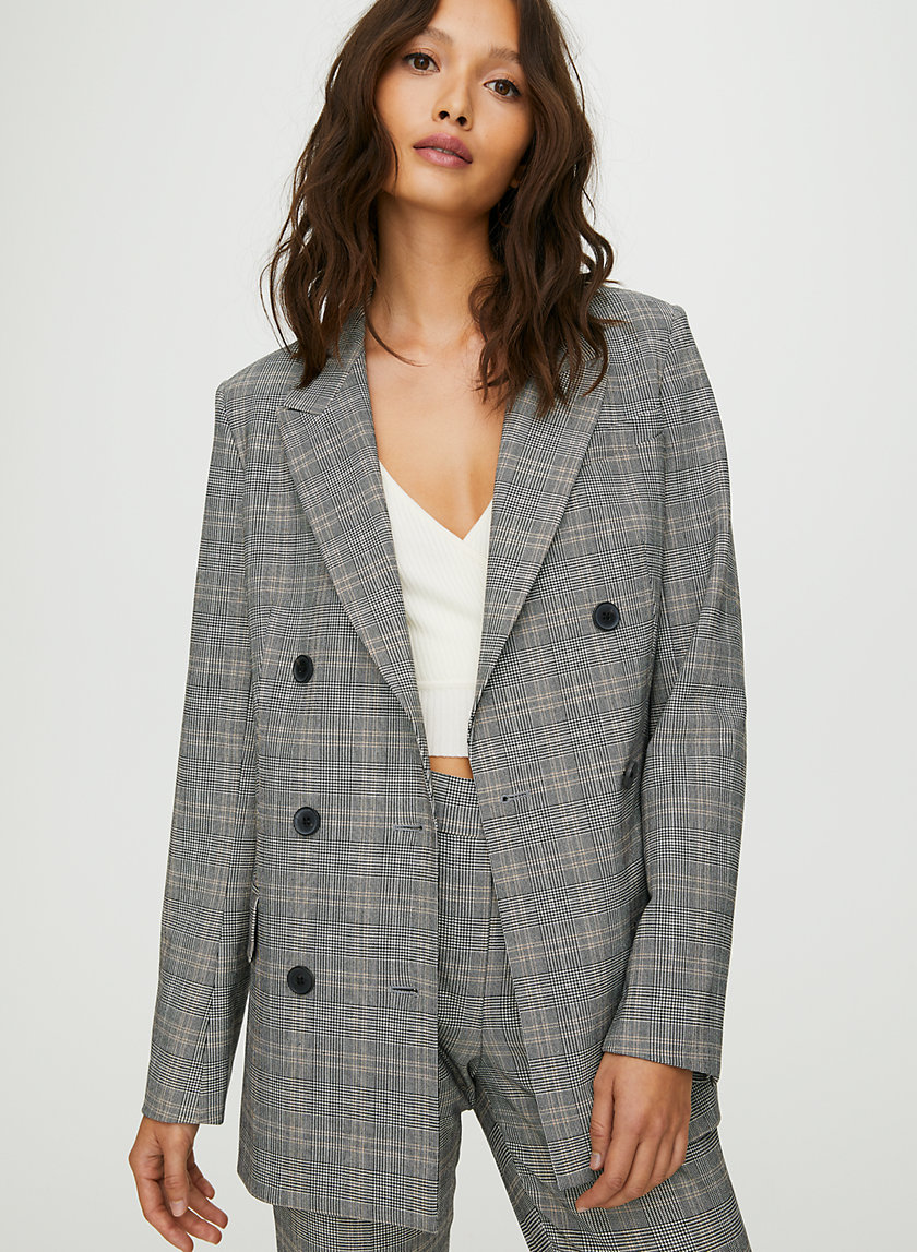 SAMUEL CHECK BLAZER - Plaid, double-breasted blazer SAMUEL CHECK BLAZER - Plaid, double-breasted blazer