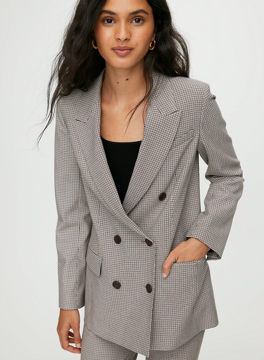 SAMUEL CHECK BLAZER - Plaid, double-breasted blazer SAMUEL CHECK BLAZER - Plaid, double-breasted blazer