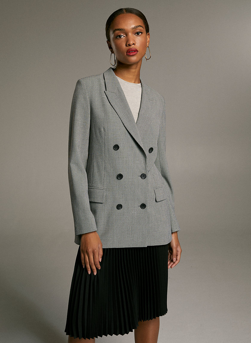 SAMUEL CHECK BLAZER - Double-breasted checked blazer SAMUEL CHECK BLAZER - Double-breasted checked blazer