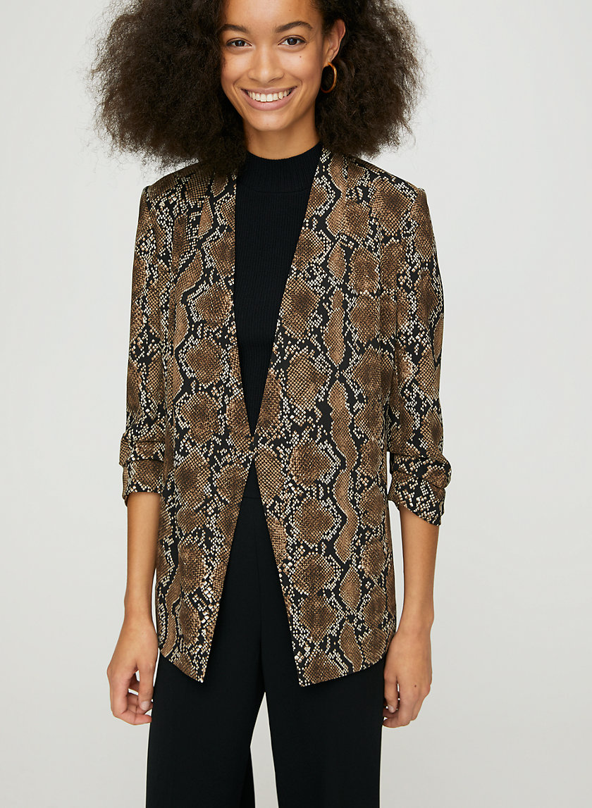 POWER BLAZER - Snake-print blazer POWER BLAZER - Snake-print blazer