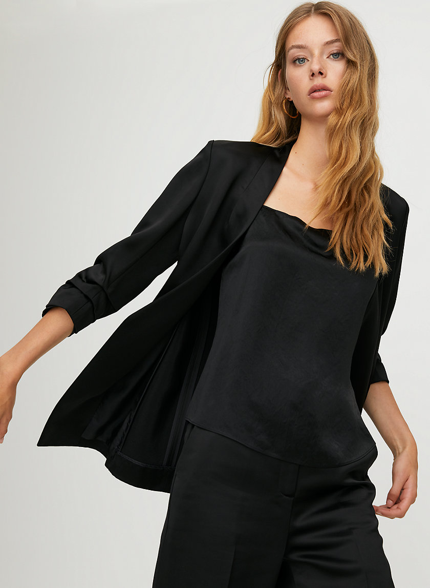 POWER BLAZER - Satin blazer POWER BLAZER - Satin blazer