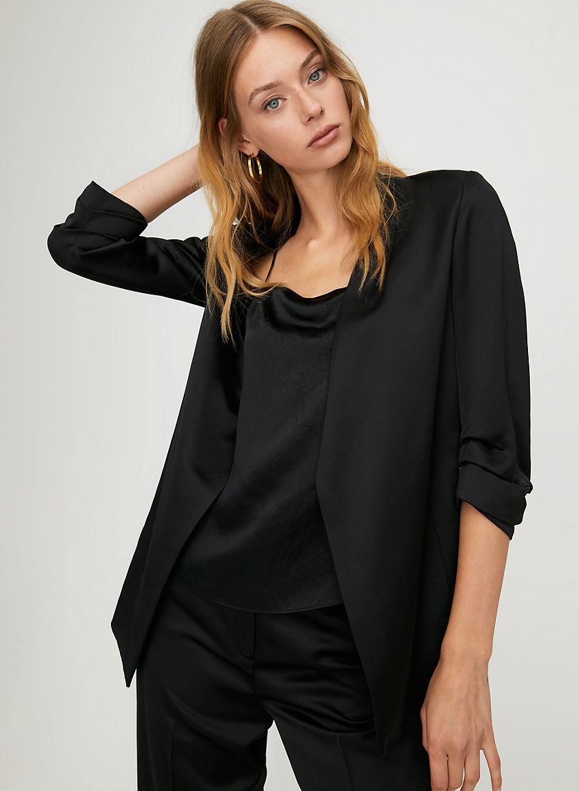 POWER BLAZER - Satin blazer POWER BLAZER - Satin blazer