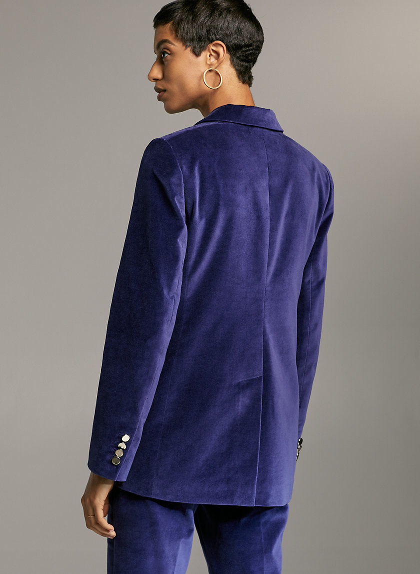 SAMUEL VELVET BLAZER - Double-breasted velvet blazer SAMUEL VELVET BLAZER - Double-breasted velvet blazer