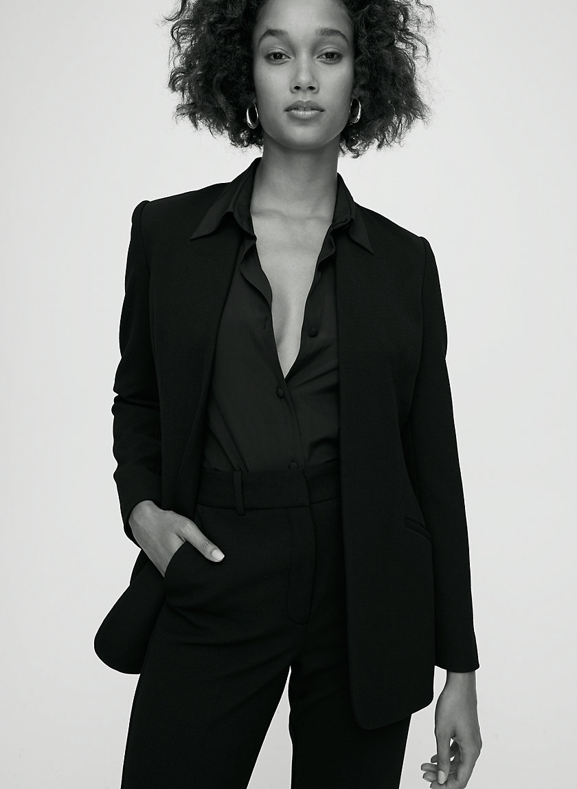 JACKSON BLAZER - Tailored collarless blazer JACKSON BLAZER - Tailored collarless blazer