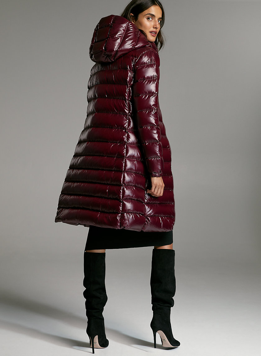 HUDSON PUFFER LONG - Shiny, goose-down puffer jacket HUDSON PUFFER LONG - Shiny, goose-down puffer jacket