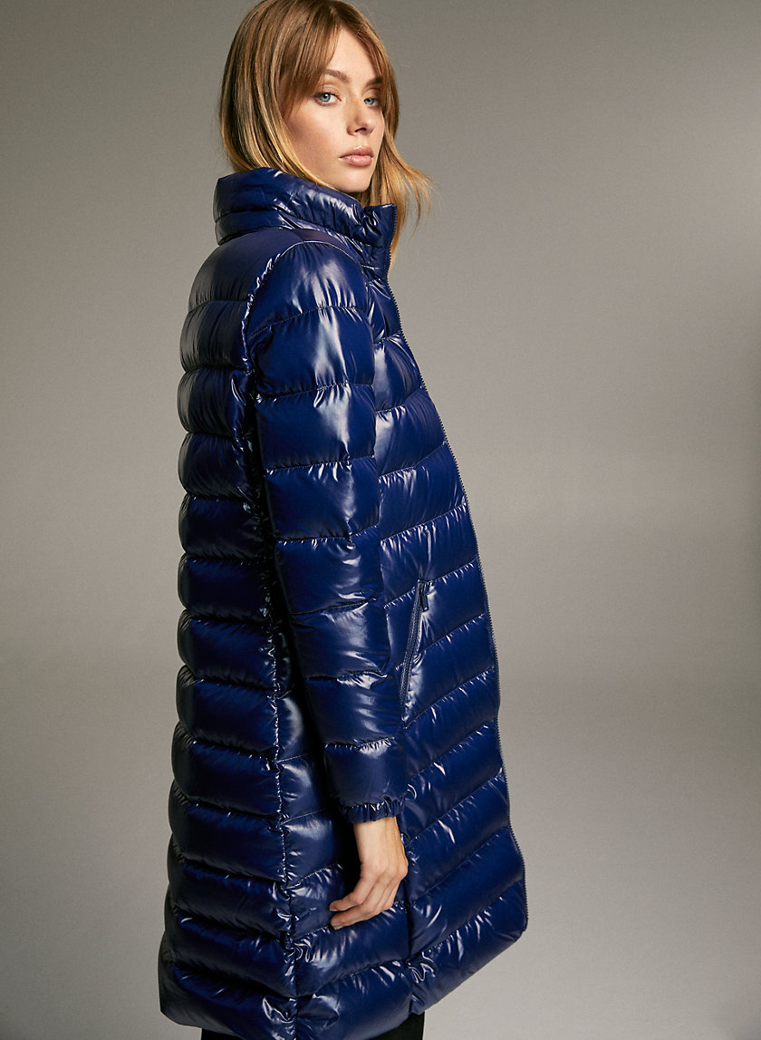 HUDSON PUFFER LONG - Shiny, goose-down puffer jacket HUDSON PUFFER LONG - Shiny, goose-down puffer jacket