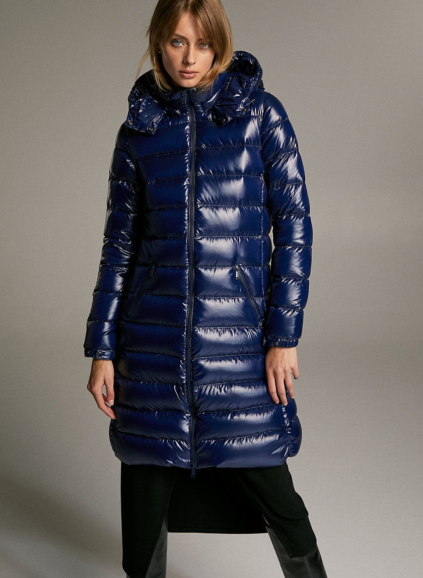 HUDSON PUFFER LONG - Shiny, goose-down puffer jacket HUDSON PUFFER LONG - Shiny, goose-down puffer jacket