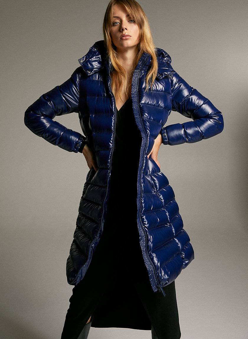 HUDSON PUFFER LONG - Shiny, goose-down puffer jacket HUDSON PUFFER LONG - Shiny, goose-down puffer jacket