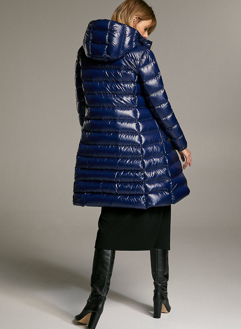 HUDSON PUFFER LONG - Shiny, goose-down puffer jacket HUDSON PUFFER LONG - Shiny, goose-down puffer jacket