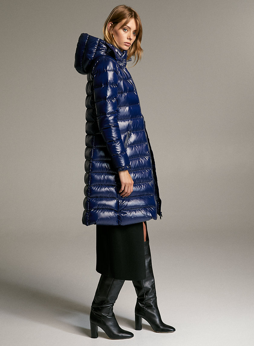 HUDSON PUFFER LONG - Shiny, goose-down puffer jacket HUDSON PUFFER LONG - Shiny, goose-down puffer jacket