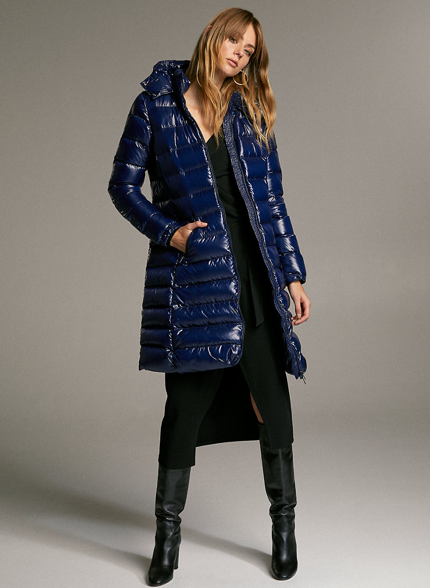 HUDSON PUFFER LONG - Shiny, goose-down puffer jacket HUDSON PUFFER LONG - Shiny, goose-down puffer jacket