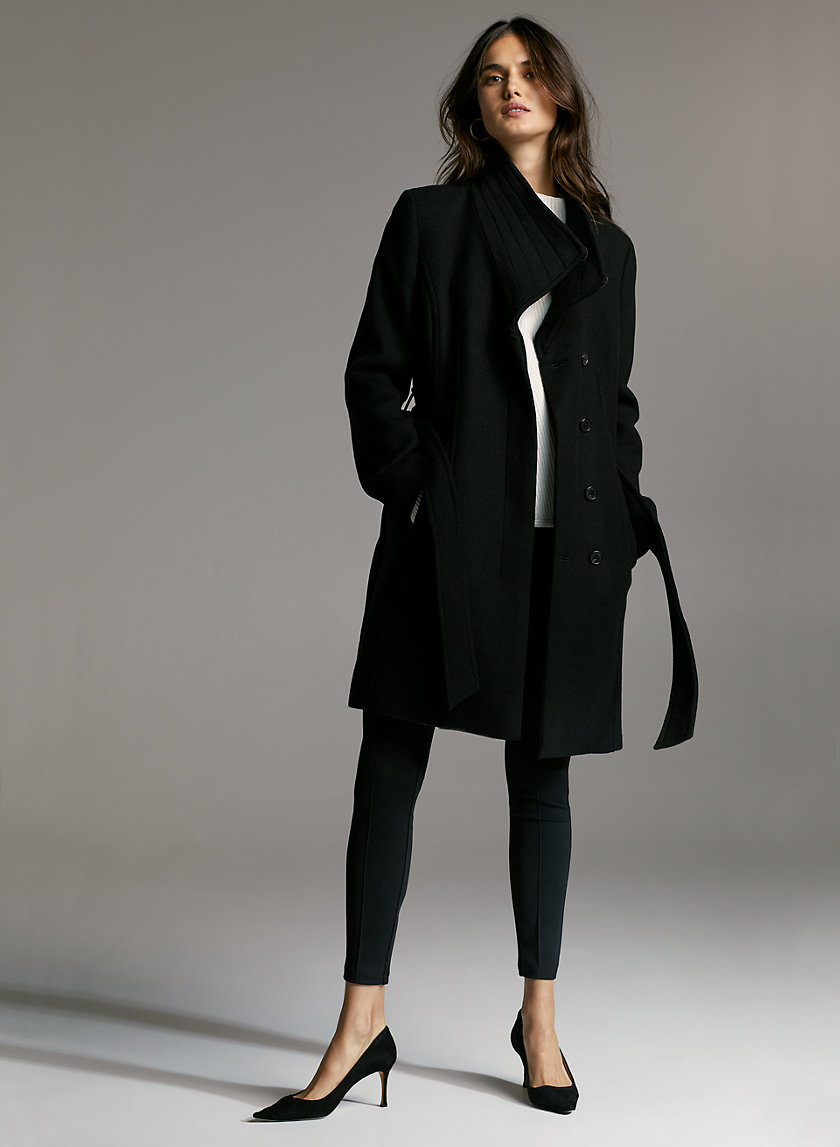 CONNOR WOOL COAT - Mid-length, belted, virgin-wool coat CONNOR WOOL COAT - Mid-length, belted, virgin-wool coat