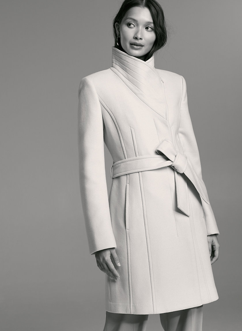 CONNOR WOOL COAT - Mid-length, belted, virgin-wool coat CONNOR WOOL COAT - Mid-length, belted, virgin-wool coat