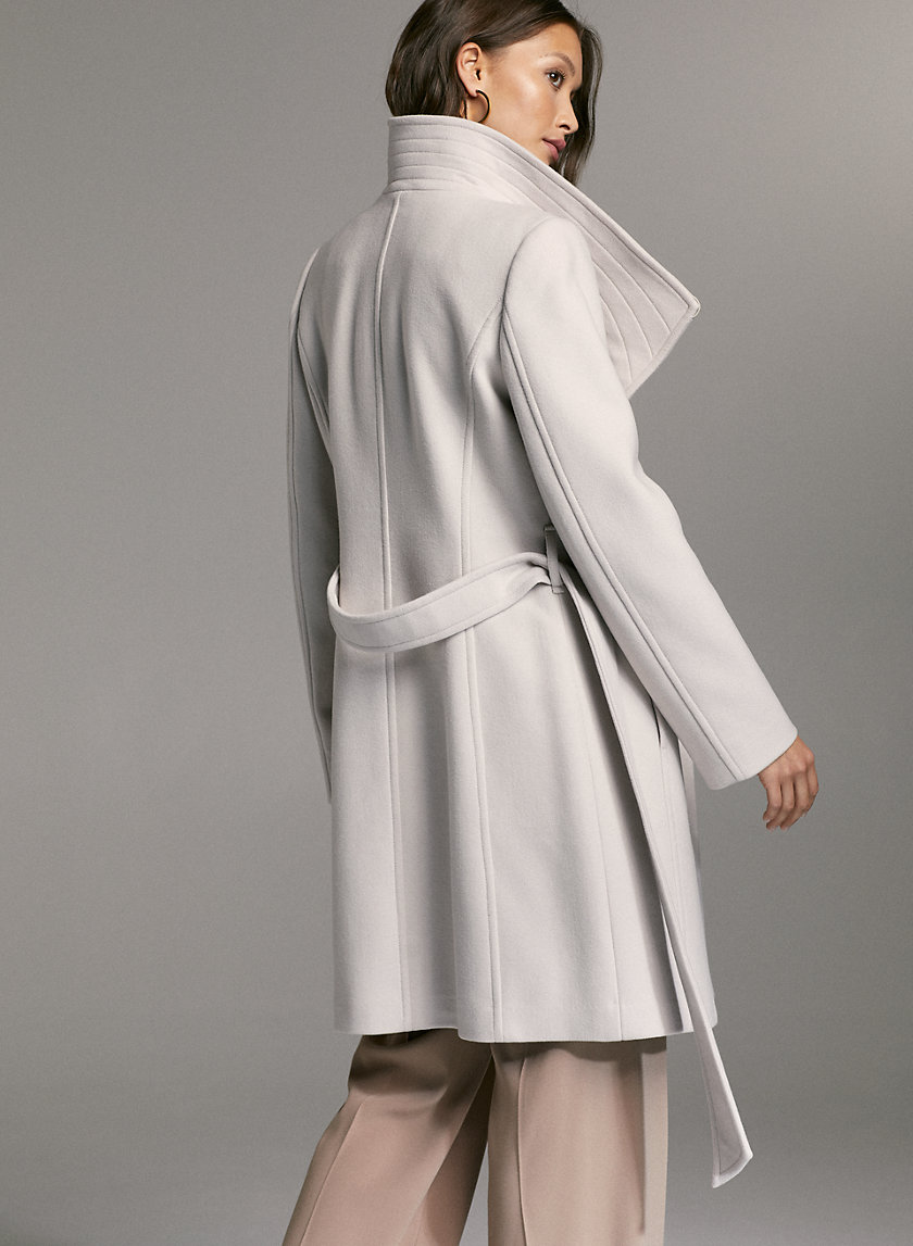 CONNOR WOOL COAT - Mid-length, belted, virgin-wool coat CONNOR WOOL COAT - Mid-length, belted, virgin-wool coat