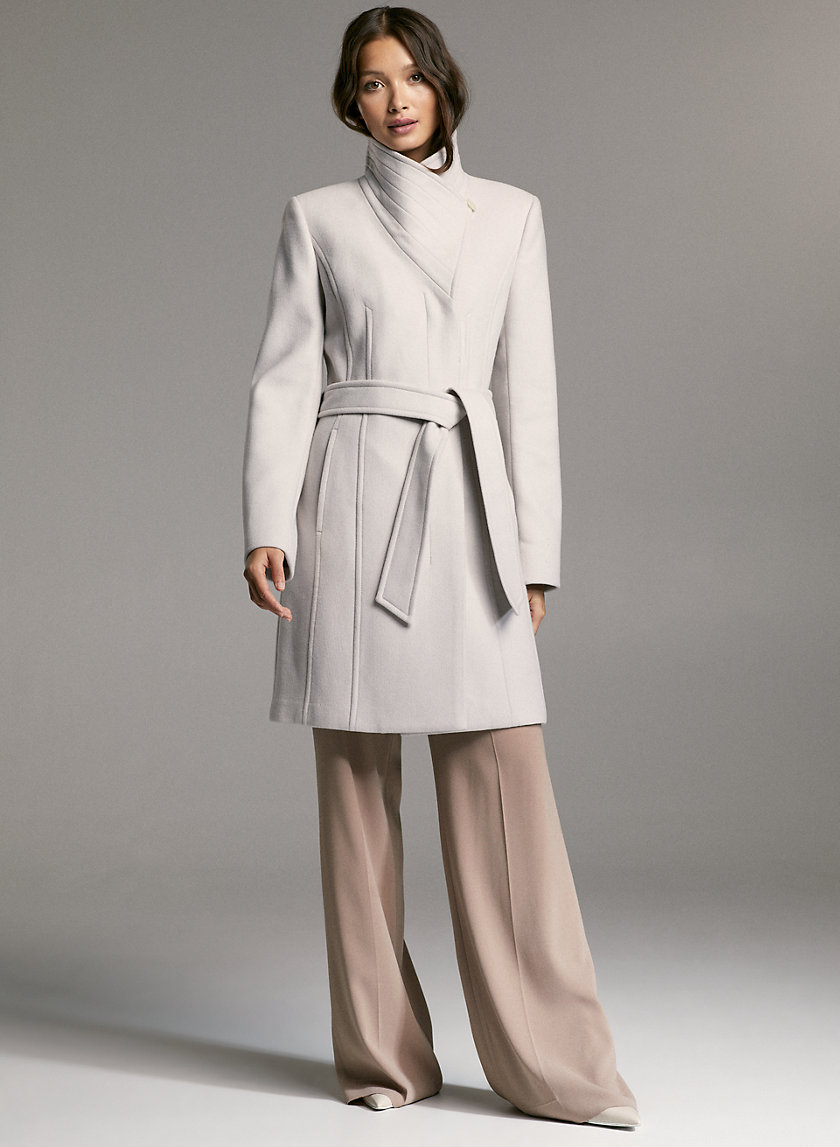 CONNOR WOOL COAT - Mid-length, belted, virgin-wool coat CONNOR WOOL COAT - Mid-length, belted, virgin-wool coat
