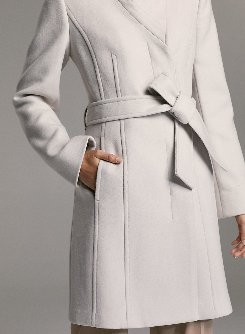 CONNOR WOOL COAT - Mid-length, belted, virgin-wool coat CONNOR WOOL COAT - Mid-length, belted, virgin-wool coat