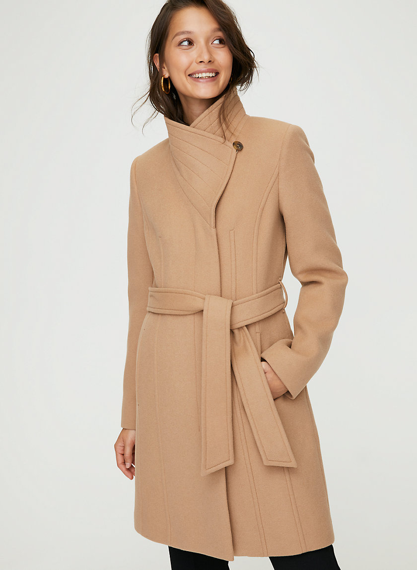 CONNOR WOOL COAT - Mid-length, belted, virgin-wool coat CONNOR WOOL COAT - Mid-length, belted, virgin-wool coat