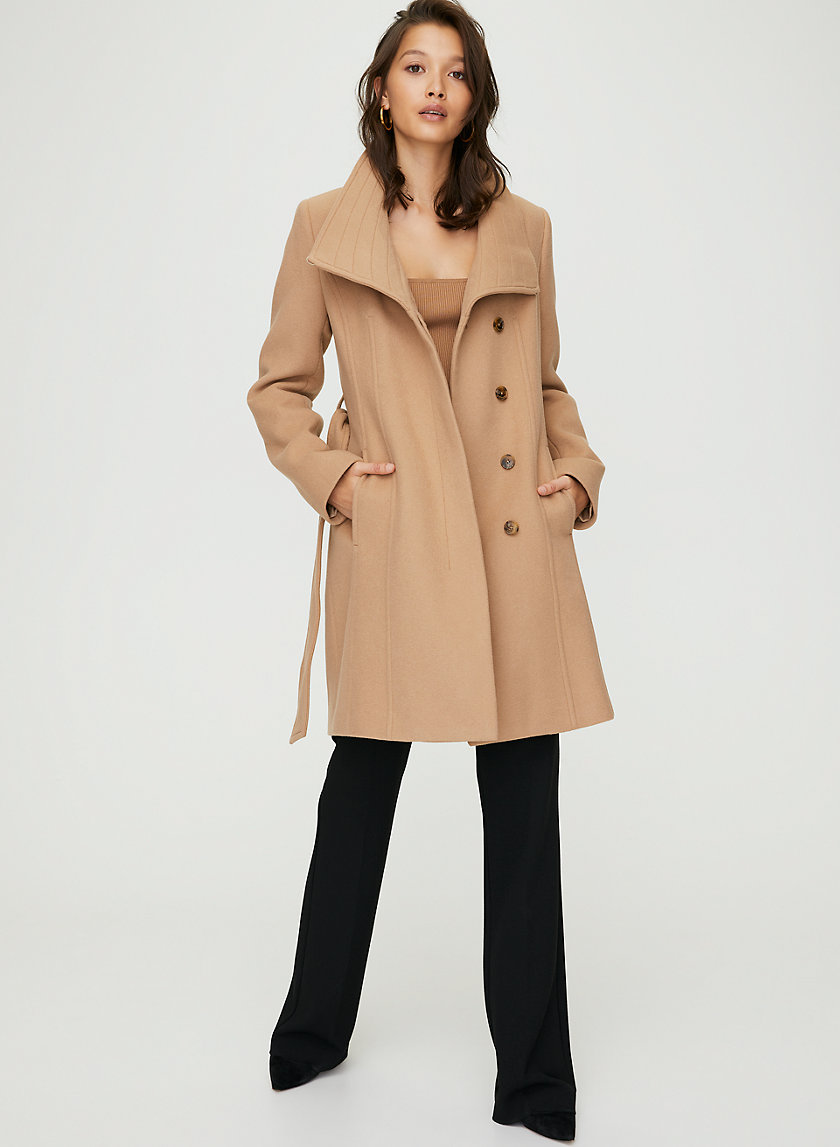 CONNOR WOOL COAT - Mid-length, belted, virgin-wool coat CONNOR WOOL COAT - Mid-length, belted, virgin-wool coat