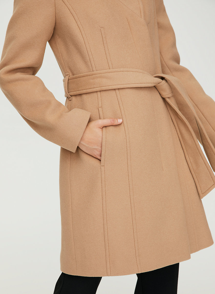 CONNOR WOOL COAT - Mid-length, belted, virgin-wool coat CONNOR WOOL COAT - Mid-length, belted, virgin-wool coat