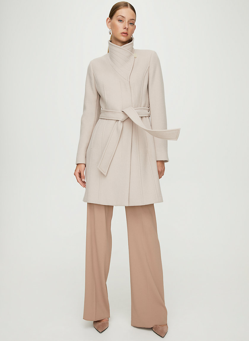 CONNOR WOOL COAT - Mid-length, belted, virgin-wool coat CONNOR WOOL COAT - Mid-length, belted, virgin-wool coat